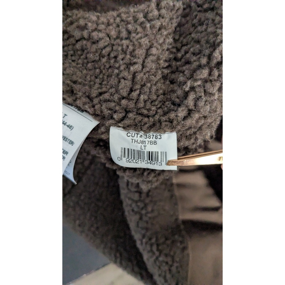 Vintage CE Schmidt Workwear Jacket Men Large/Tall Brown Sherpa Lined Hooded - Picture 15 of 15